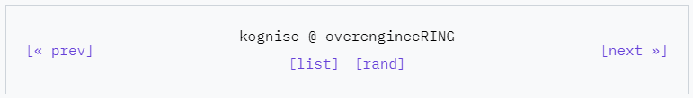 GitHub - kognise/overengineering: a webring of interesting people · GitHub